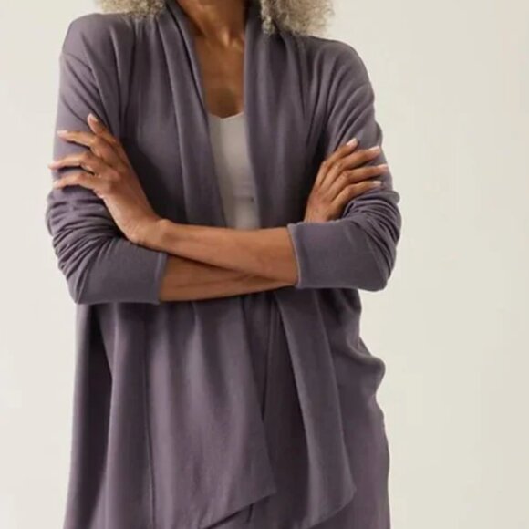 Athleta Sweaters - Athleta Pranayama Restore Wrap Cardigan Dusk Violet Purple